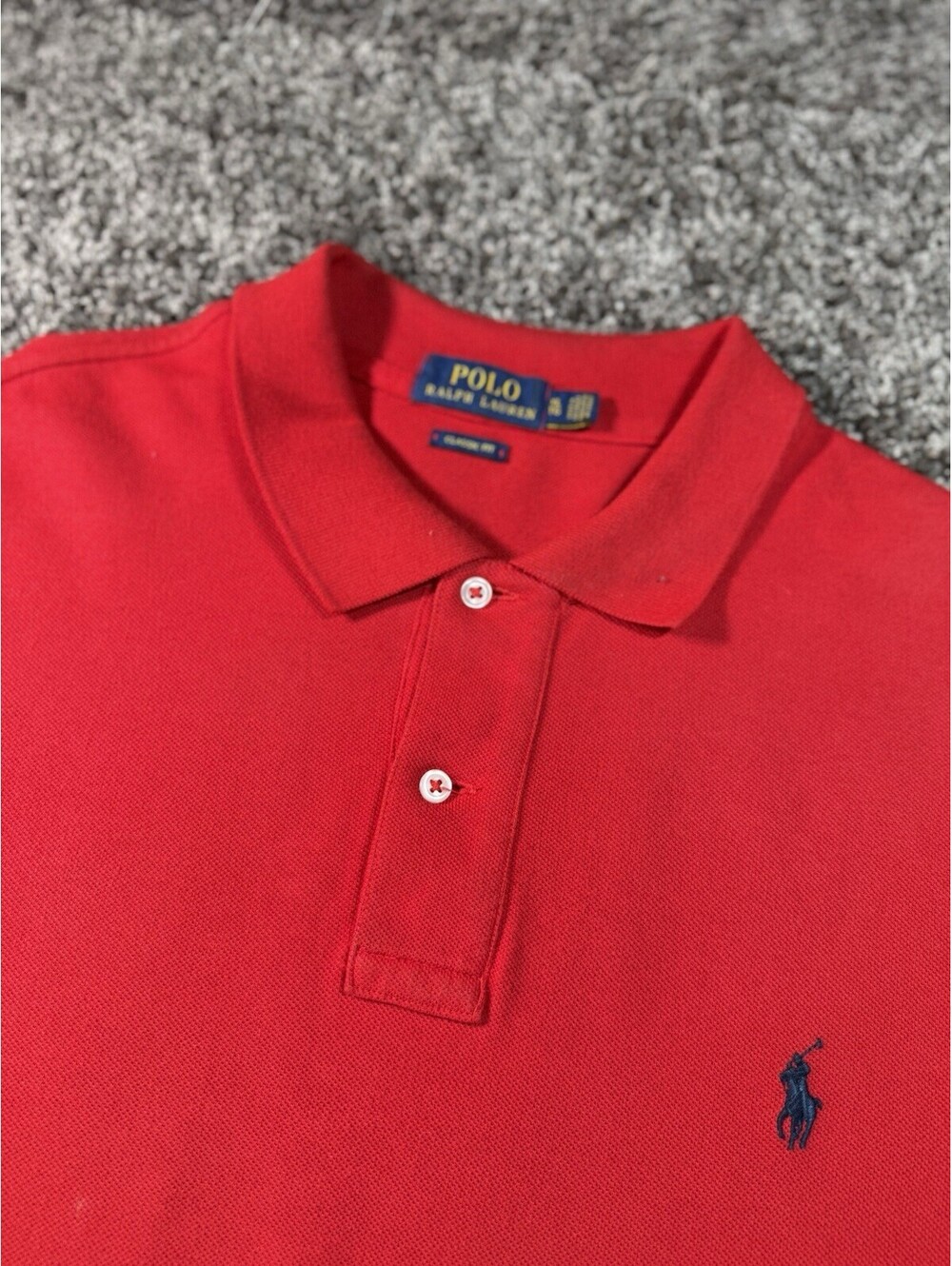 Polo Ralph Lauren Shirt Mens XL Red Pony Classic Fit Preppy Tall Cotton Office
